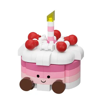 Realistic Mini Birthday Cake Building Blocks Children's Educational Toy - 5