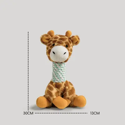 Chew-Resistant Squeaky Plush Dog Toy for Small Breeds - 12
