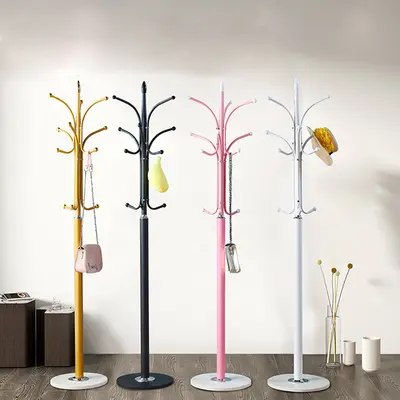 Iron Coat Rack with Legs for Bedroom and Living Room, Marble Pattern
