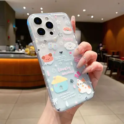 Uzay temalı ince delikli çizgi film köpekli telefon kılıfı, iPhone 16 için uygun, yeni tam koruyucu kılıf, iPhone 11 ve 15 Pro için. - 5