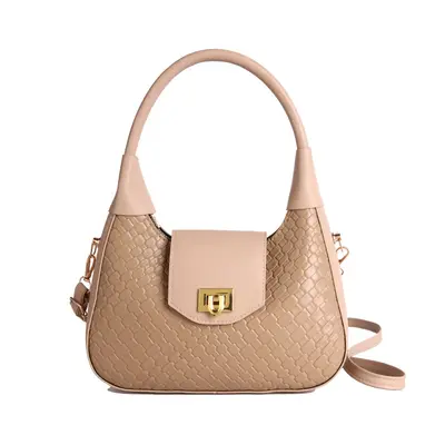Women's Large Woven Pattern Casual Handbag - 9