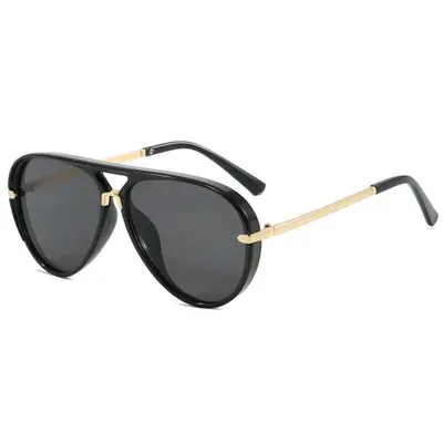 Modische Sonnenbrille, große Krötenbrillen-Fassung - 7