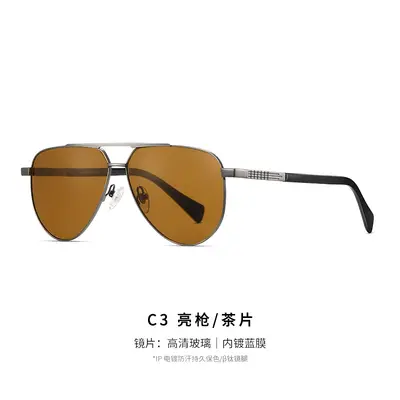 Classic Aviator Sunglasses S19203, Adult, Titanium Alloy Frame, Unisex - 9