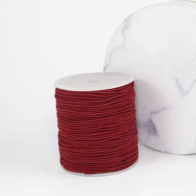 Renkli Yuvarlak Elastik Lastik İp 1,0 mm, DIY Saç Aksesuarı Malzemesi - 10
