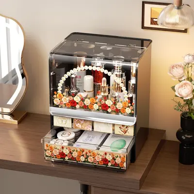 Premium dressing table storage cabinet drawer-type dust-proof large capacity