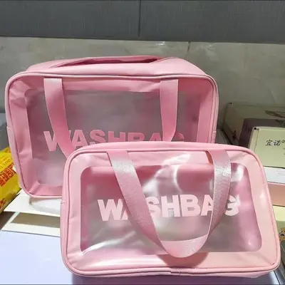 Large Capacity Transparent Waterproof PVC Makeup Bag