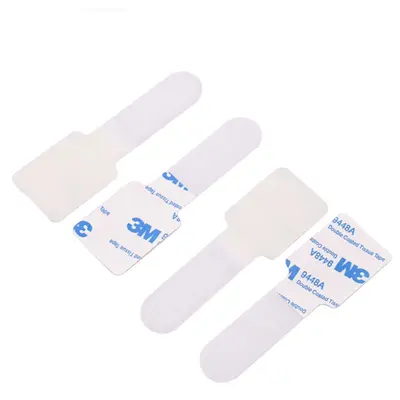 Yapışkanlı Velcro kablo düzenleyici duvara monte kablo yönetim aracı bilgisayar kablo klipsi ağ kablosu bağlama kayışı - 12