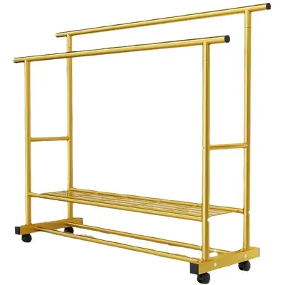 Freestanding Double-Pole Clothes Drying Rack, Extra Thick, 25 mm Tube