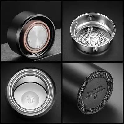 304 Stainless Steel Insulated Mug with Smart Temperature Display, Large Capacity