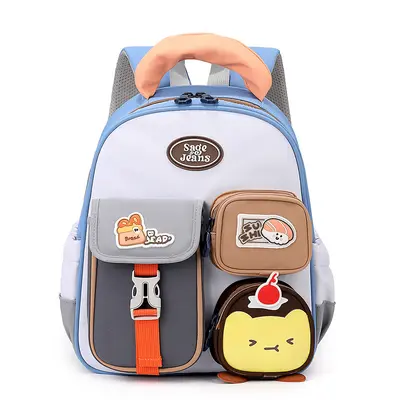 Cartoon Anime Kids Backpack, Korean Style Kindergarten Shoulder Bag - 9