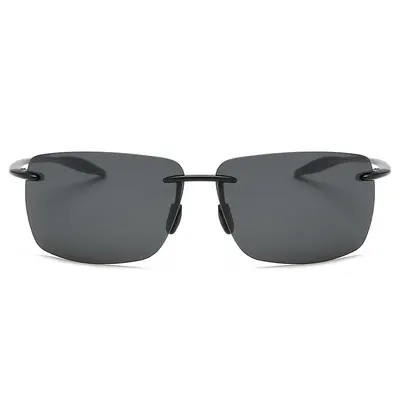 Men's Polarized Sunglasses, Frameless TR90, UV Protection - 4