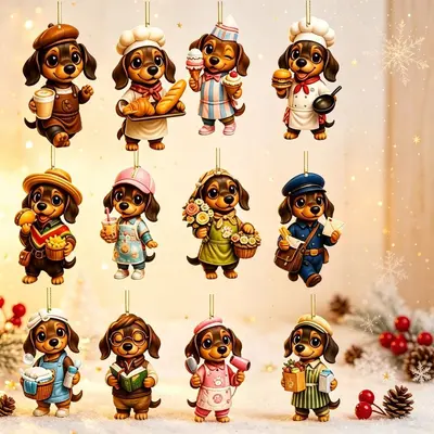 Dachshund Noel Ağacı Süsü, 2026 Advent Takvimi Kör Kutu - 5