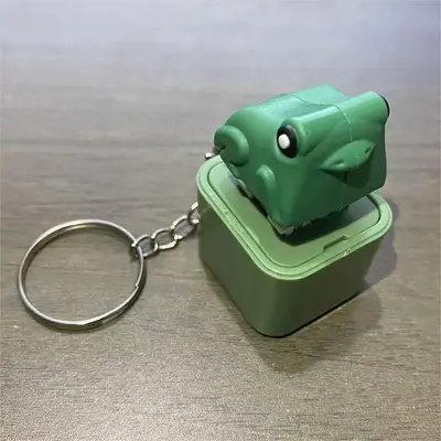 Frog Sound Button Stress Relief Keychain - 13
