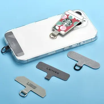 Mobile phone clip stainless steel TPU custom shape back clip