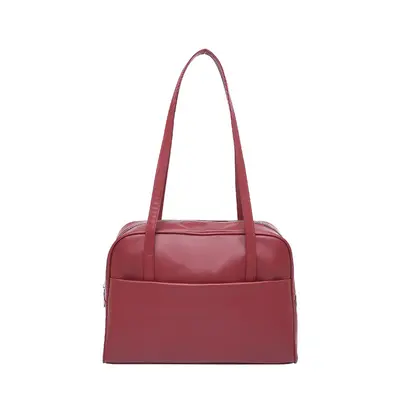 Koreli Tarzı Büyük Kapasiteli Tek Omuz Çantası Kadın 2025 Sonbahar Yeni Koleksiyonu Vintage Koltuk Altı Çantası Şık Minimalist Stil Tote Çanta - 9