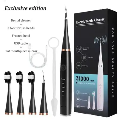 Portable Home Dental Cleaner, Five-Level Tartar and Stain Removal Set - 3