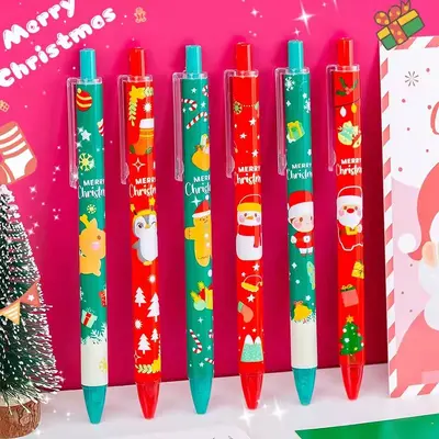 Reindeer Design Click Ballpoint Pen, Smooth Writing, Christmas Gift - 7