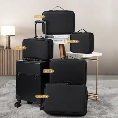 Large Capacity Multi-Layer Makeup Bag, Portable Cosmetics Organiser - 5