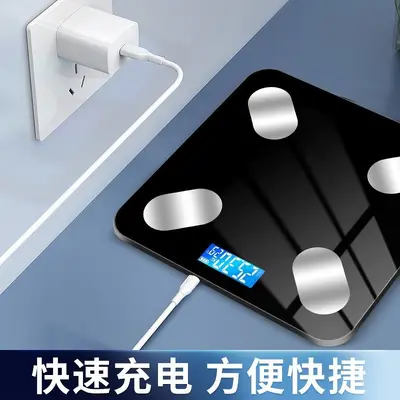 Bluetooth intelligente Körperfettwaage, Type-C-Ladung, App-fähig