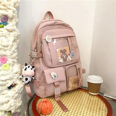 Japanese Harajuku Style Student Backpack, Korean Style Schoolbag - 8