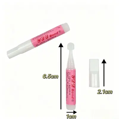 Portable Nail Tool Kit with Gel Glue, Mini File and Wooden Sticks - 12