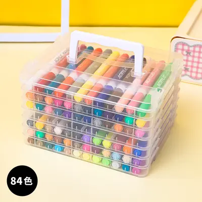 Renkli akrilik marker seti, yumuşak uç, su ile silinebilir - 13