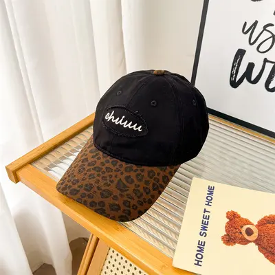 Leopard Print Women's Breathable Baseball Cap, Retro Y2K Style - 11