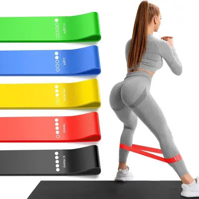 Yoga-Widerstandsband mit Po- und Armtrainer-Ring