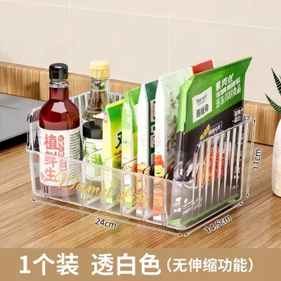 Expandable spice storage organizer box with compartments - 7