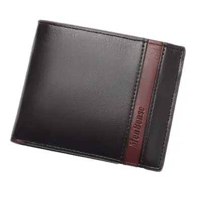 Men's Short Leather Wallet, Large Capacity and Durable - 6