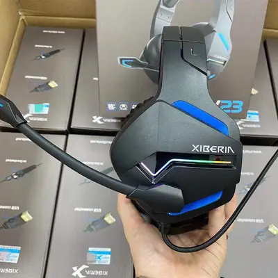Siberia V23 Gaming Headset, 7.1 USB, Light-Up, Heavy Bass, Over-Ear