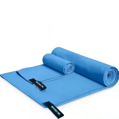 Tragbares Handtuch-Set mit doppelseitiger Fleece-Oberfläche, 3-teilig, schnelltrocknend, Mikrofaser-Sporthandtücher für Fitness, Camping und Bergsteigen - 10