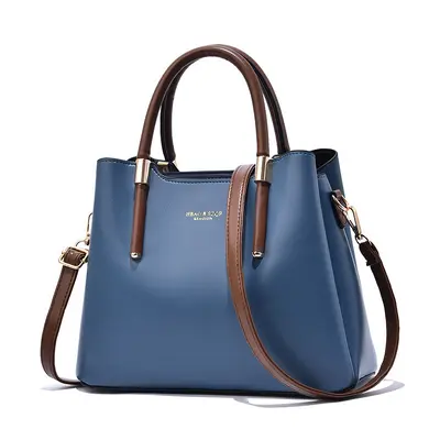 Women's Large-Capacity PU Leather Handbag with Shoulder Strap - 10