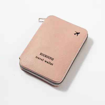 RFID passport holder with travel document storage