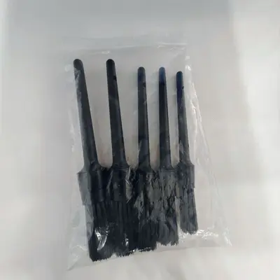 Araba iç temizleme araçları, araba yıkama fırçası, detay fırçası, yumuşak kıllı temizleme fırçası, tekerlek göbeği iç temizleme fırçası, araba kullanımı - 11