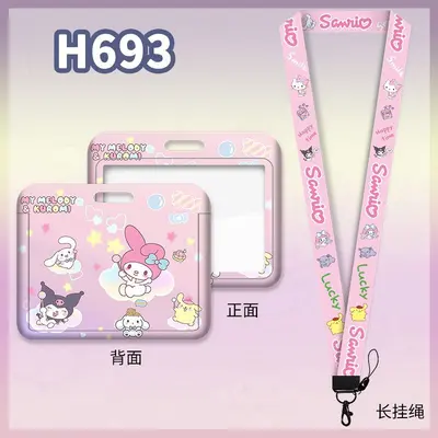 Cartoon-Lanyard-Kartenhalter horizontal, verlustsicher für Schulausweise - 11