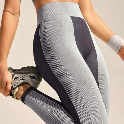 Damen Seamless Leggings Hochbund Bauchweg Po-Push-up - 7