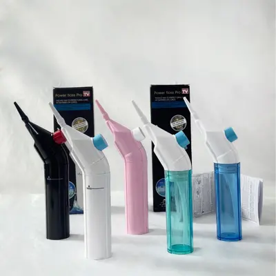 Portable Manual Water Flosser, Curved Design - 5