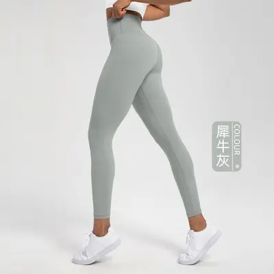 Athena Lulu Yoga Pantolonu Kadın Naylon 66 Yüksek Bel Hızlı Kuruyan Spor Tayt - 12