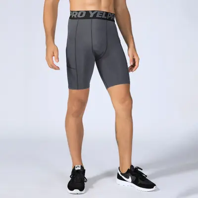 Men's Fitness Shorts with Pockets, Quick-Dry, Stretch, Model 1084 - 11