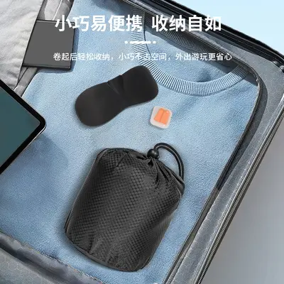 U-Shaped Memory Foam Travel Neck Pillow for Airplane Sleep