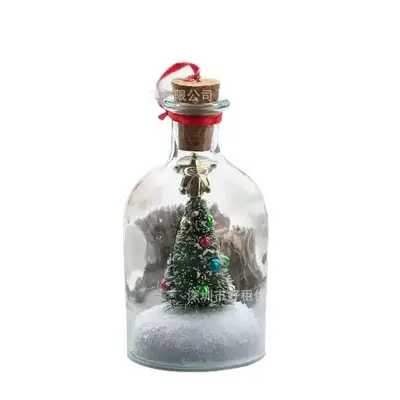 Weihnachtsbaum-Flaschenpost mit Weihnachts-Sprachaufnahme als Geschenk
