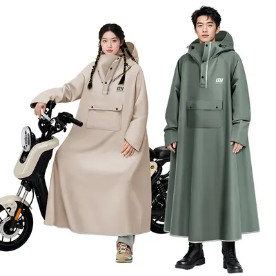 One-piece raincoat electric scooter, adult