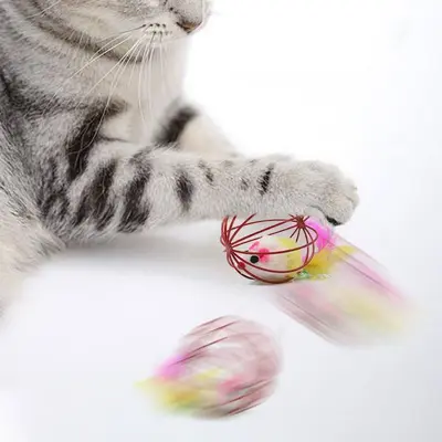 猫玩具滚球猫玩具小老鼠猫咪笼中鼠宠物玩具逗猫用品宠物猫玩具球