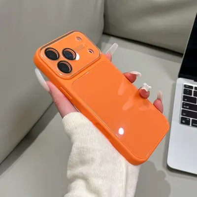 适用iPhone18promax手机壳秒变大视窗糖果色亮面玻璃苹果17保护套 - 7