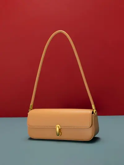 Minimalist Korean Style Baguette Underarm Bag, Women's Single Shoulder Handbag
