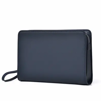 Crocodile Pattern Men's Long Wallet, Zipper, Combination Lock, Multi-Card Slots - 8