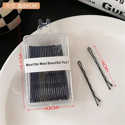 Elegant side clip new black hair clip, fringe clip, hair styling fixed hair clip, hair clip hair accessories, 40 pieces - 8