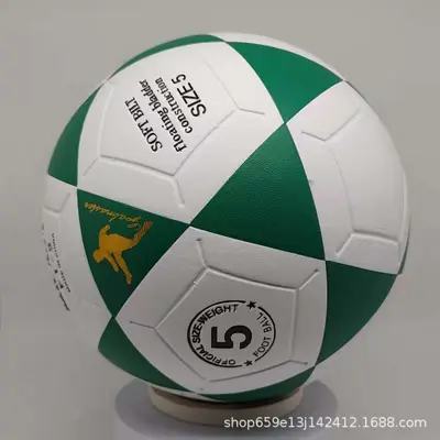 PVC Dikişli Deri Futbol Top No. 5, Aşınmaya Dayanıklı PU, Yetişkin - 10
