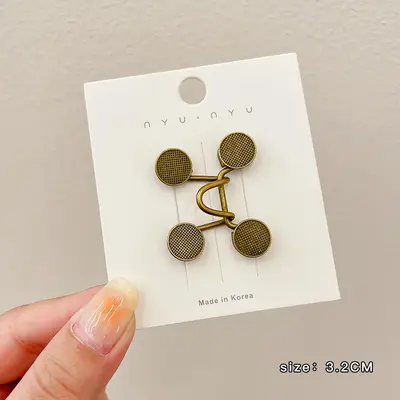 Invisible Waist Tightener Brooch with Jeans Button Pin for Women - 10